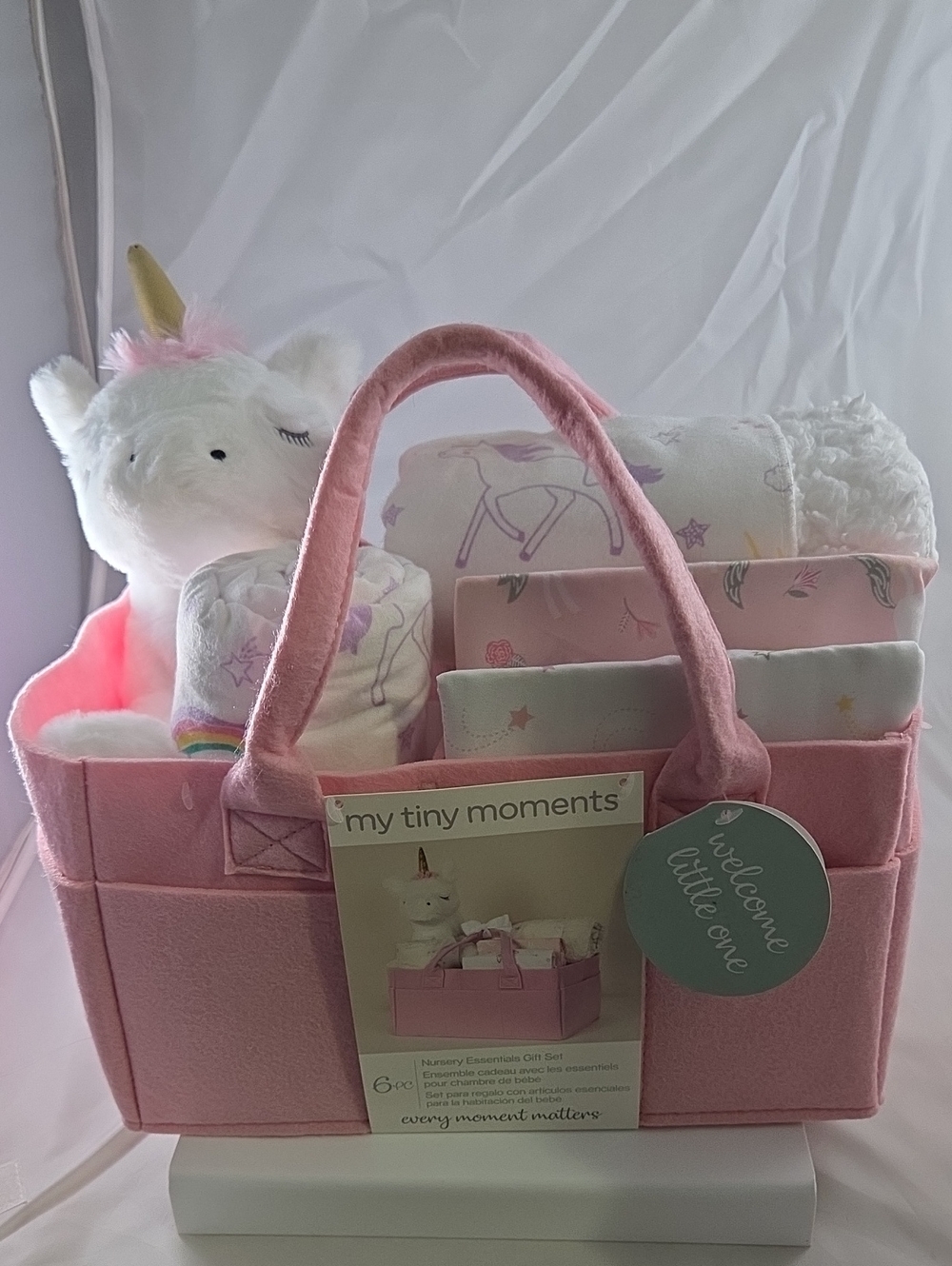 6 Piece Pink Nursery Essentials Tote - Kids Accessories